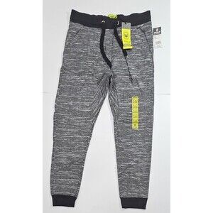 Stylo Mens Jogger Pants Large Black Space Dye Sweatpants NWT Deadstock